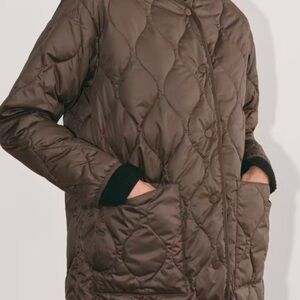 Everlane The Quilted Liner in Earth Brown Women's Jacket